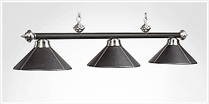 Photo de la lampe de billard B54-LTHR-BLK